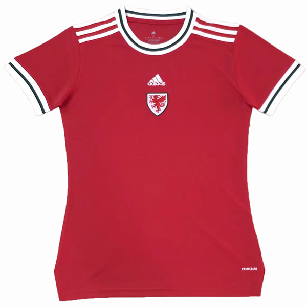 Wales home female jersey women's first soccer uniform sportswear football top shirt 2022-2023